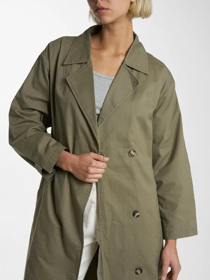 Womens Adrianna Trench Coat Aloe Thrills Jackets