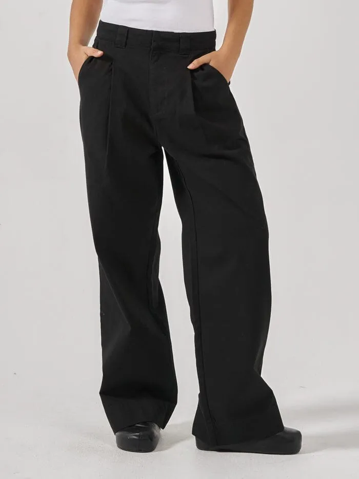 Womens Artisan Twill Pant Black Thrills Pants