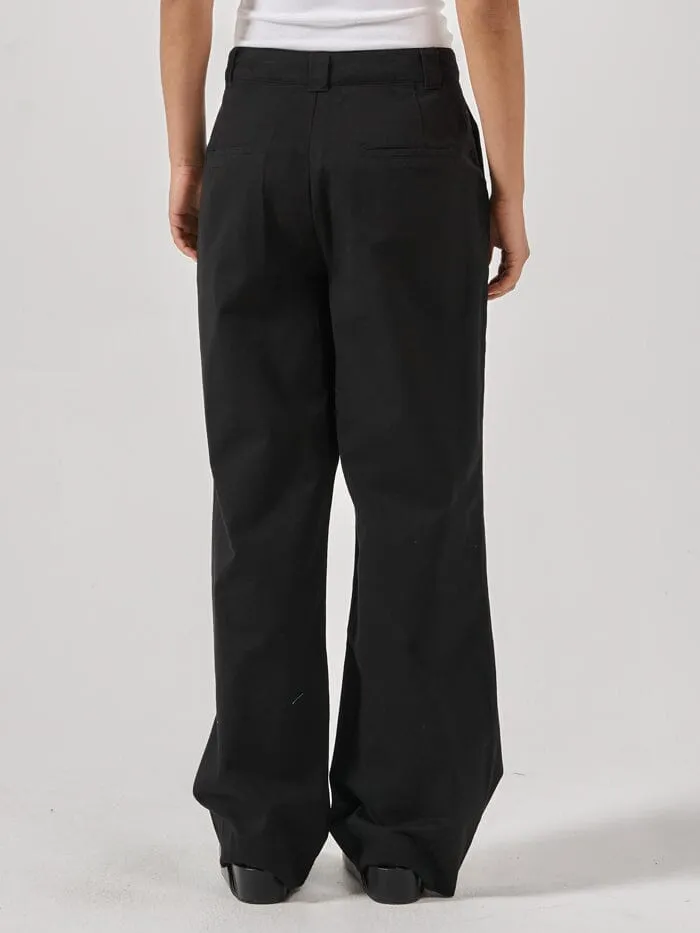 Womens Artisan Twill Pant Black Thrills Pants