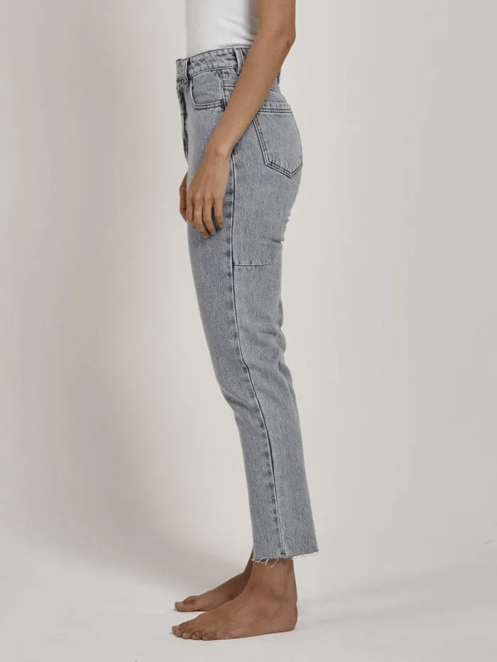 Womens Casey Slim Jean Garage Blue Thrills High Waisted Jeans