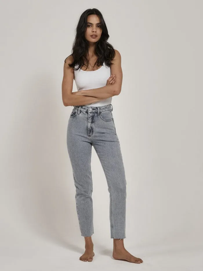Womens Casey Slim Jean Garage Blue Thrills High Waisted Jeans