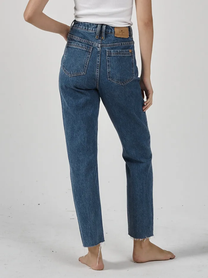 Womens Casey Slim Jean Highway Blue Thrills High Waisted Jeans