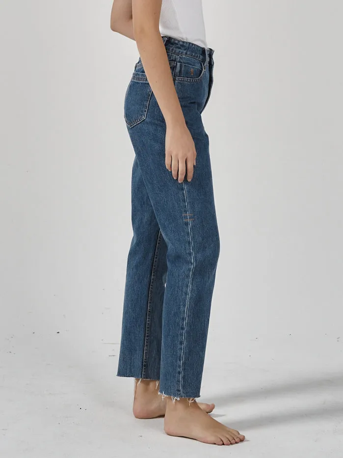Womens Casey Slim Jean Highway Blue Thrills High Waisted Jeans