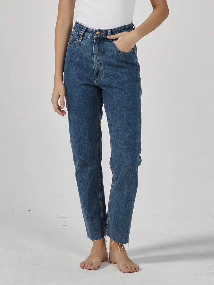 Womens Casey Slim Jean Highway Blue Thrills High Waisted Jeans