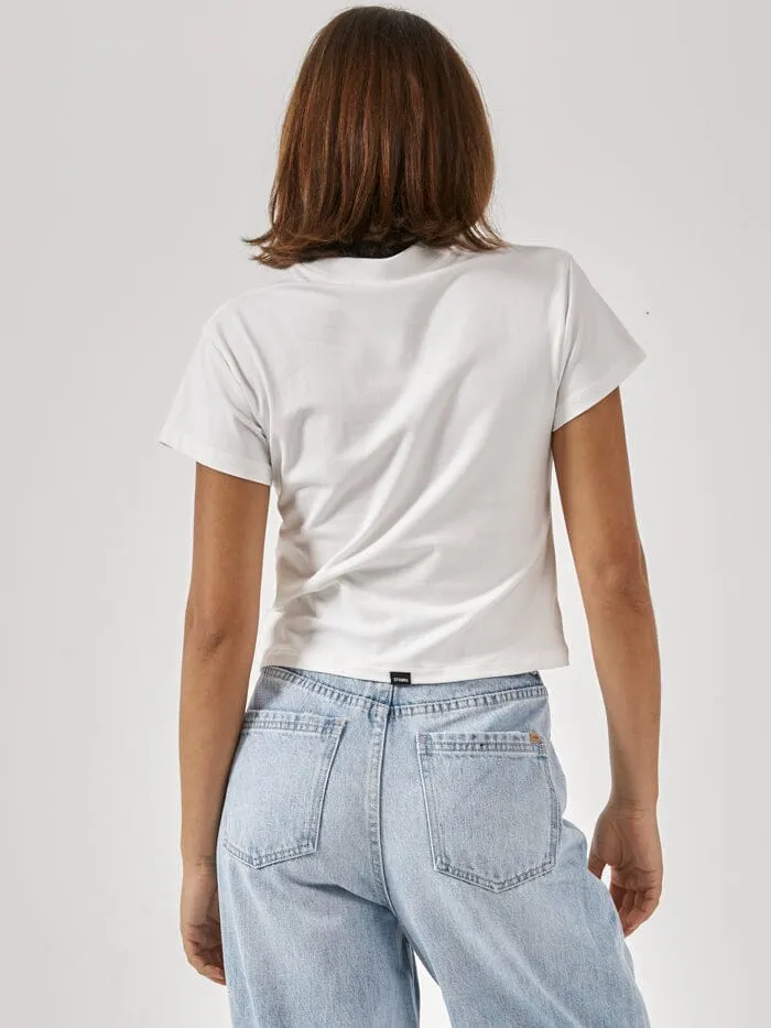 Womens Constant State Of Flux Mini Tee Powder Thrills Tops and Tees