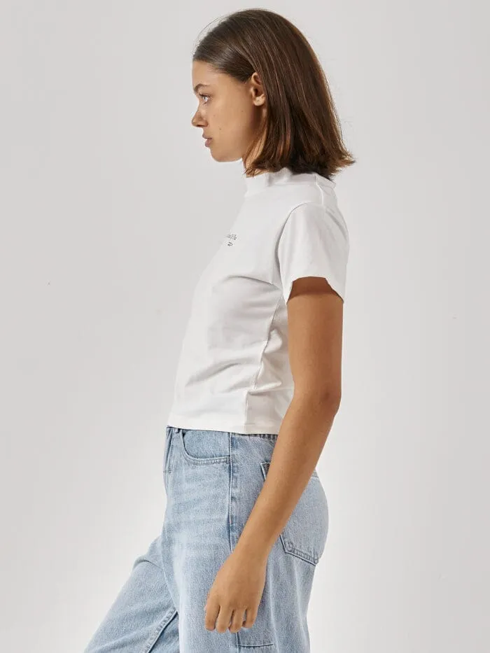 Womens Constant State Of Flux Mini Tee Powder Thrills Tops and Tees
