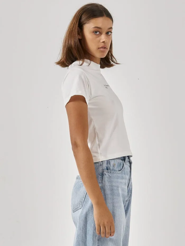 Womens Constant State Of Flux Mini Tee Powder Thrills Tops and Tees