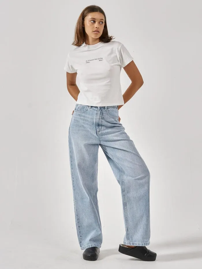 Womens Constant State Of Flux Mini Tee Powder Thrills Tops and Tees