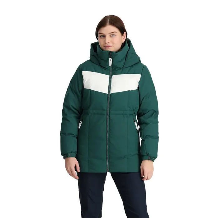 Womens Eastwood Long Cypress Green Spyder Down