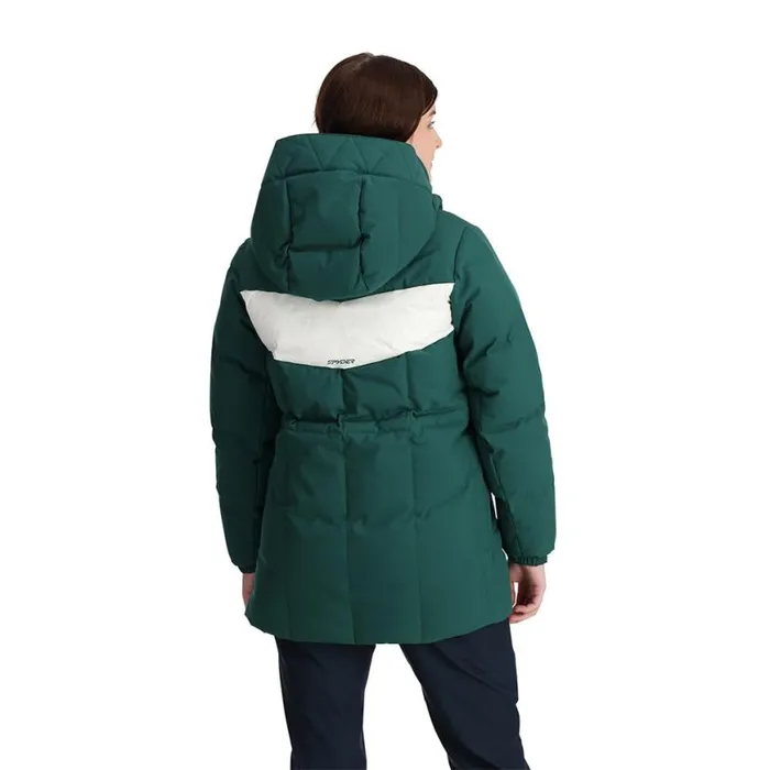 Womens Eastwood Long Cypress Green Spyder Down