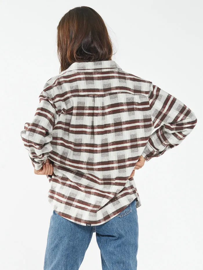 Womens Eighty Four Overshirt Brown Thrills Jackets