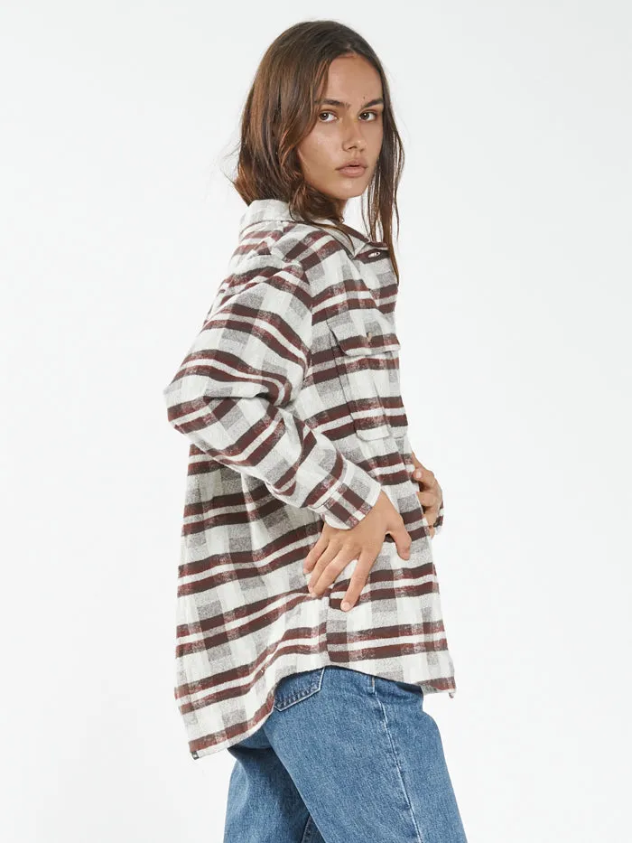 Womens Eighty Four Overshirt Brown Thrills Jackets