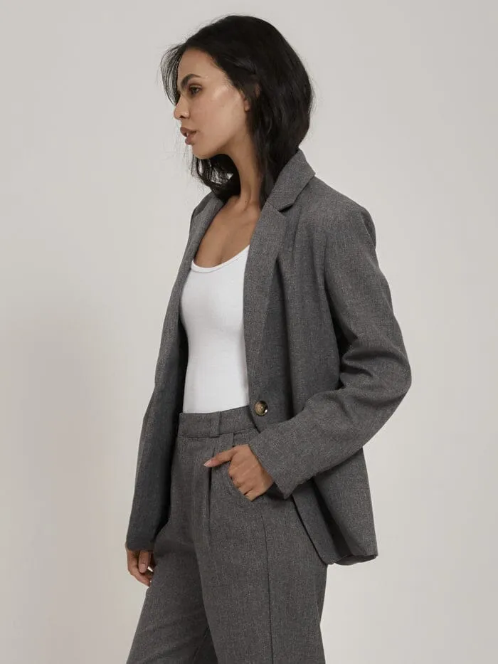 Womens Gabrielle Blazer Steel Grey Thrills Jackets