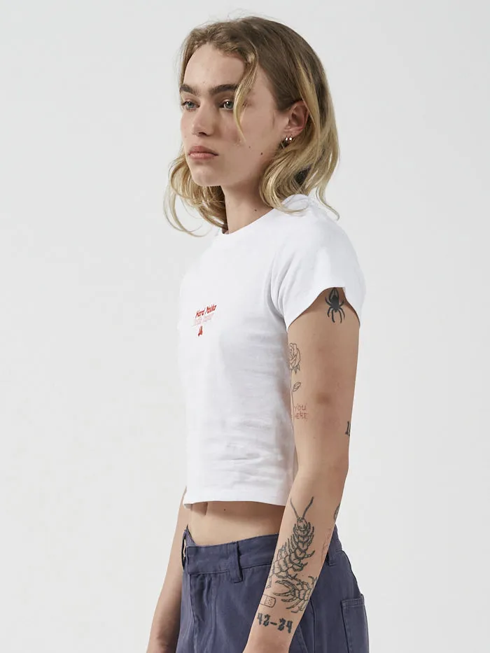 Womens Hard Yakka X Mini Fit Tee White Thrills Tops and Tees
