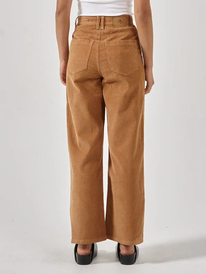 Womens Holly Cord Pant Faded Tobacco Thrills Pants