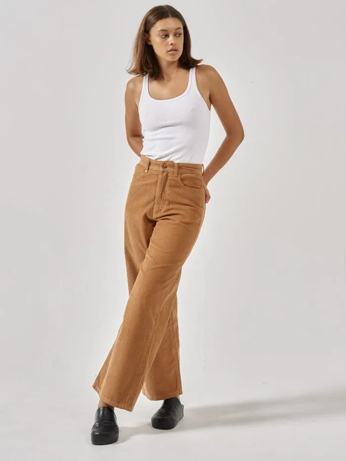 Womens Holly Cord Pant Faded Tobacco Thrills Pants