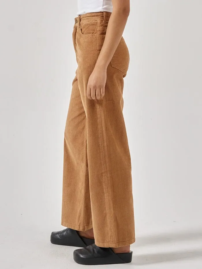 Womens Holly Cord Pant Faded Tobacco Thrills Pants
