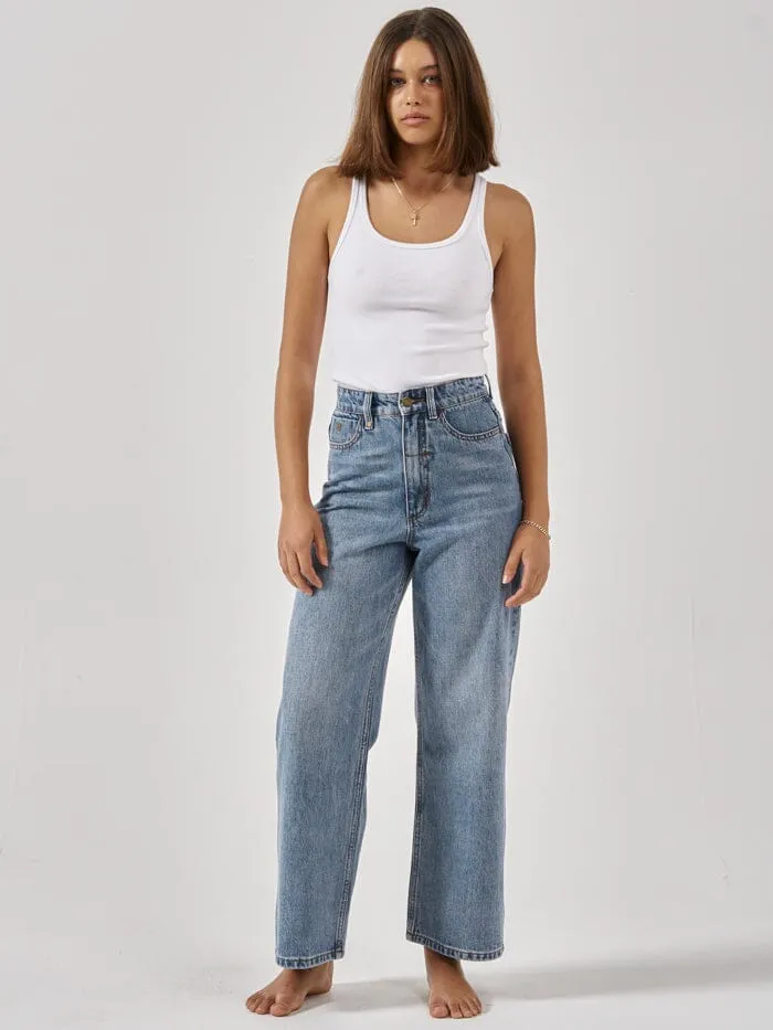 Womens Holly Jean Weathered Blue Thrills High Waisted Jeans