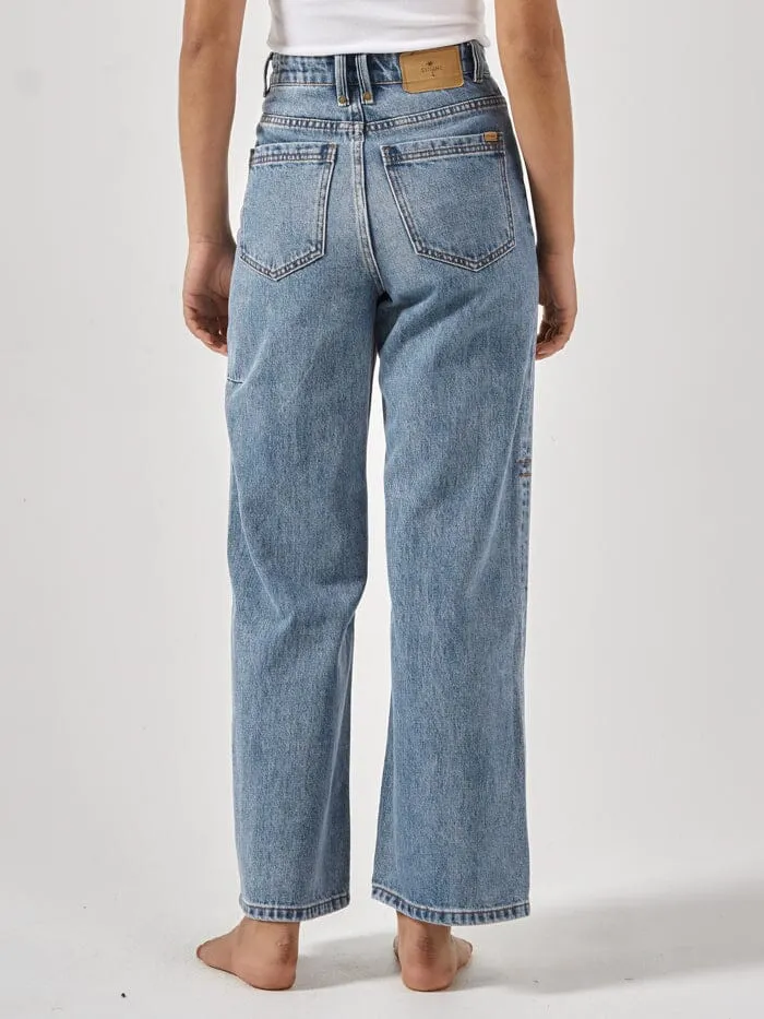 Womens Holly Jean Weathered Blue Thrills High Waisted Jeans