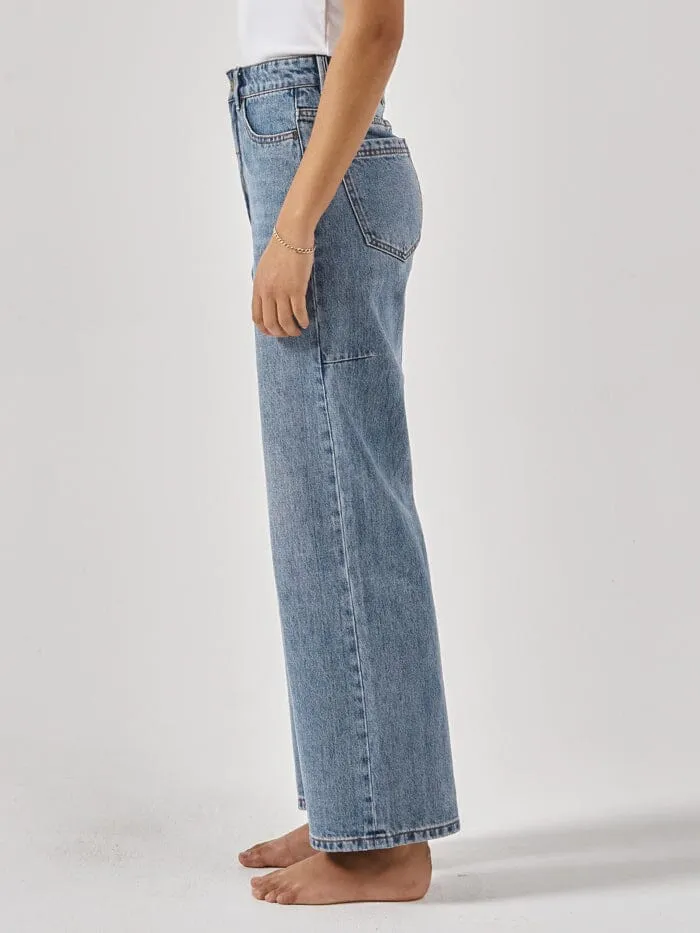 Womens Holly Jean Weathered Blue Thrills High Waisted Jeans