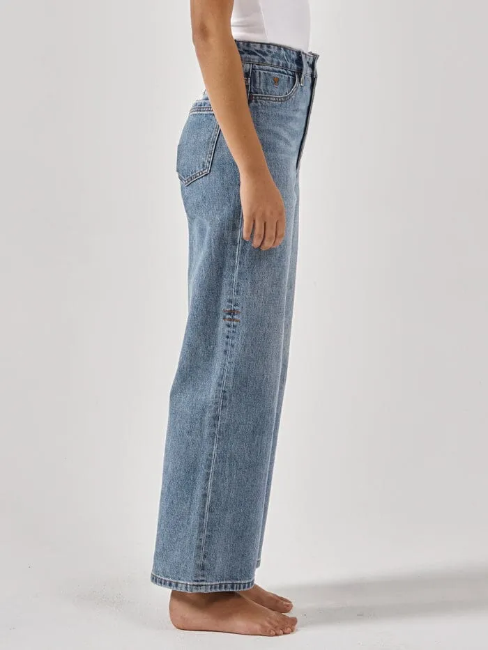 Womens Holly Jean Weathered Blue Thrills High Waisted Jeans