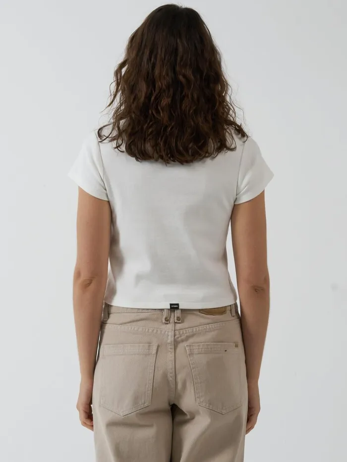 Womens In Order And Disorder Mini Tee Powder Thrills Tops and Tees