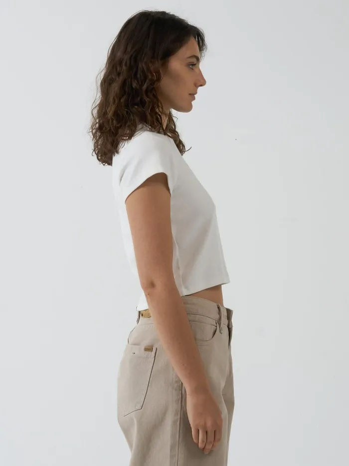 Womens In Order And Disorder Mini Tee Powder Thrills Tops and Tees