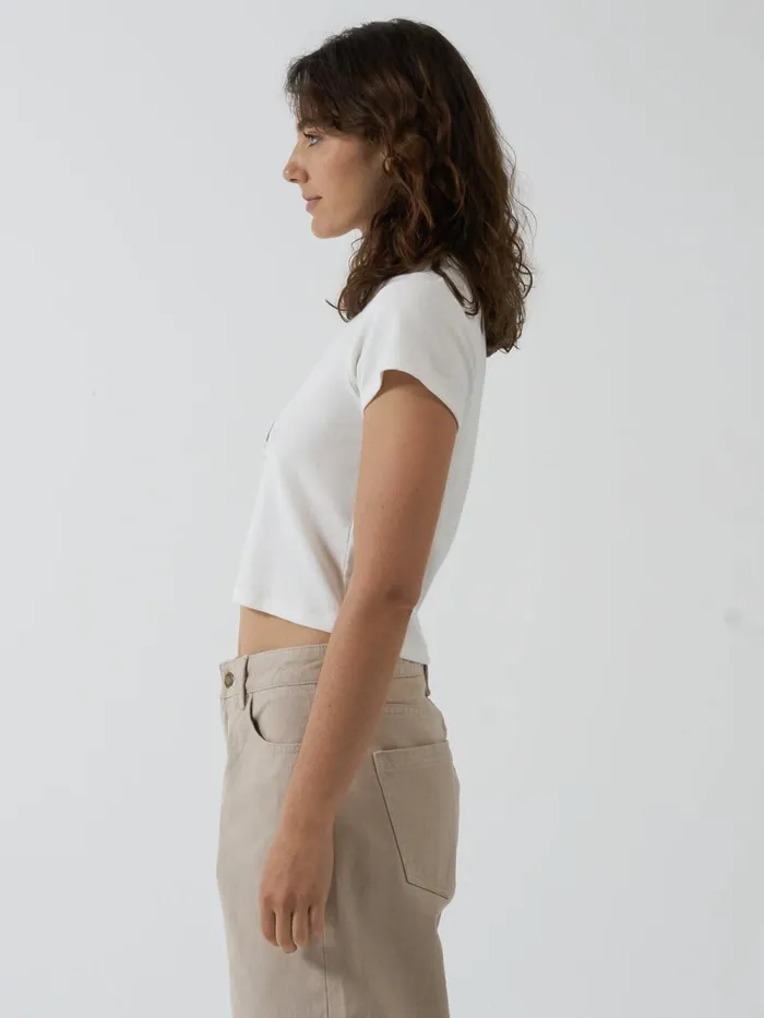 Womens In Order And Disorder Mini Tee Powder Thrills Tops and Tees