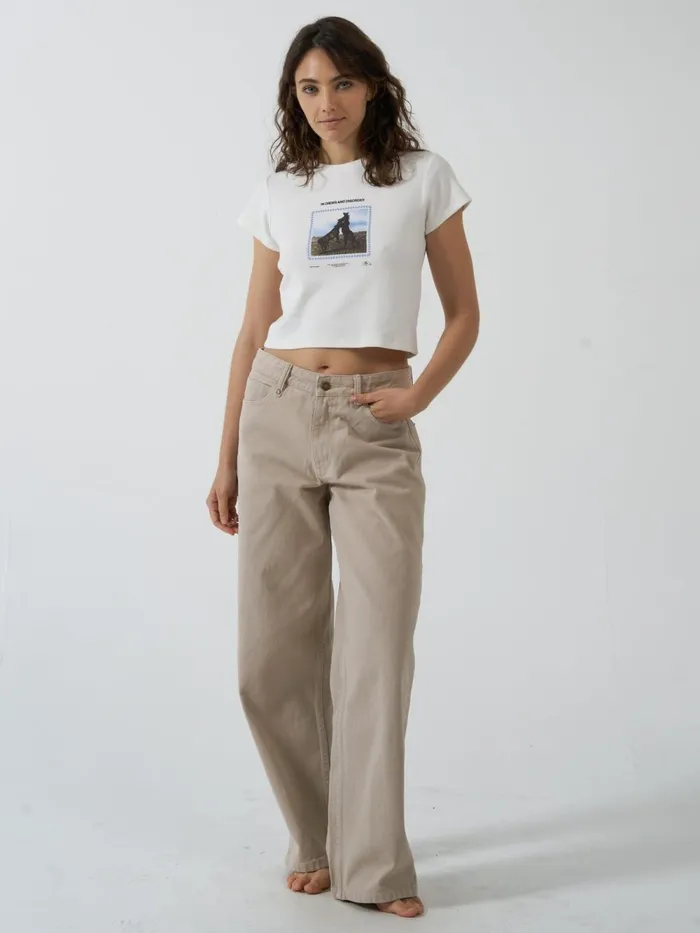 Womens In Order And Disorder Mini Tee Powder Thrills Tops and Tees