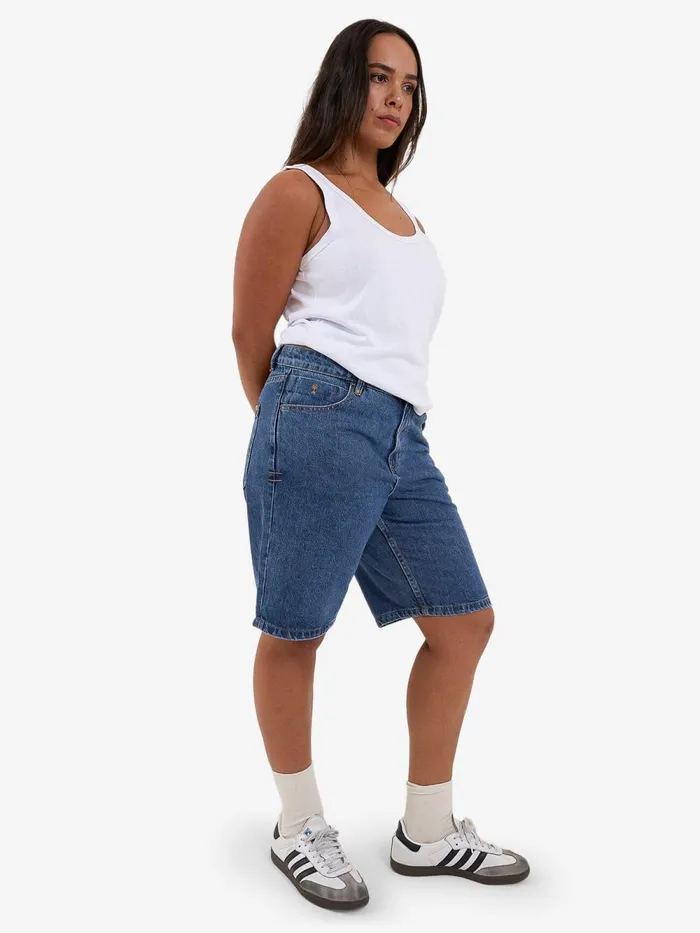 Womens Jordan Short Rinsed Blues Thrills Denim Shorts