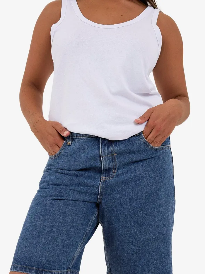 Womens Jordan Short Rinsed Blues Thrills Denim Shorts