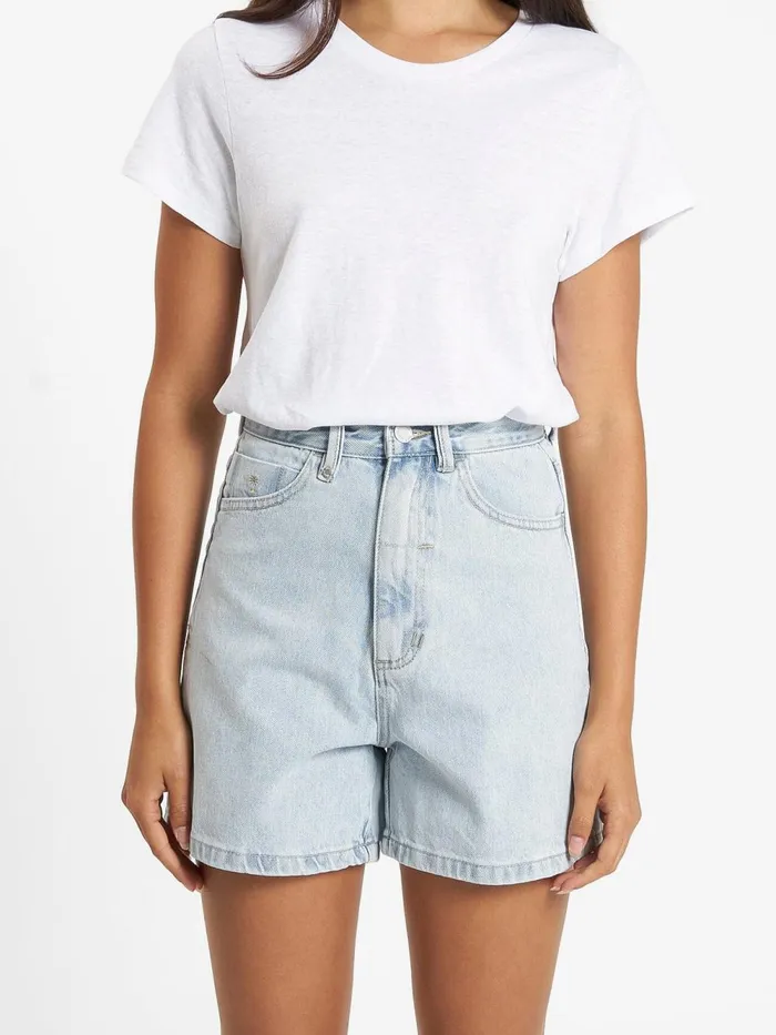 Womens Koko Short Faded Dust Blue Thrills Denim Shorts