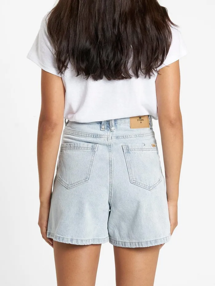 Womens Koko Short Faded Dust Blue Thrills Denim Shorts