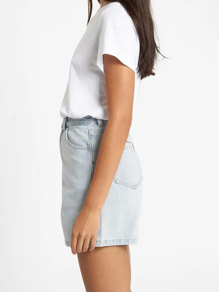 Womens Koko Short Faded Dust Blue Thrills Denim Shorts