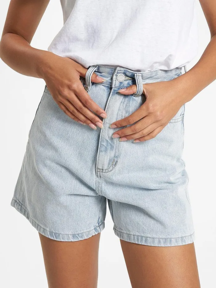 Womens Koko Short Faded Dust Blue Thrills Denim Shorts