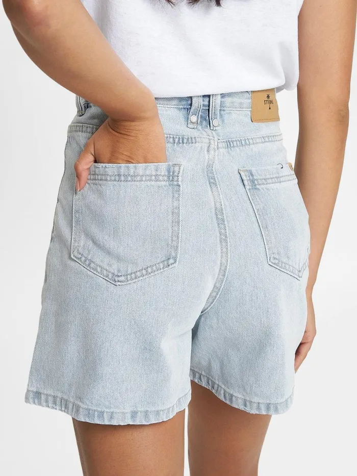 Womens Koko Short Faded Dust Blue Thrills Denim Shorts