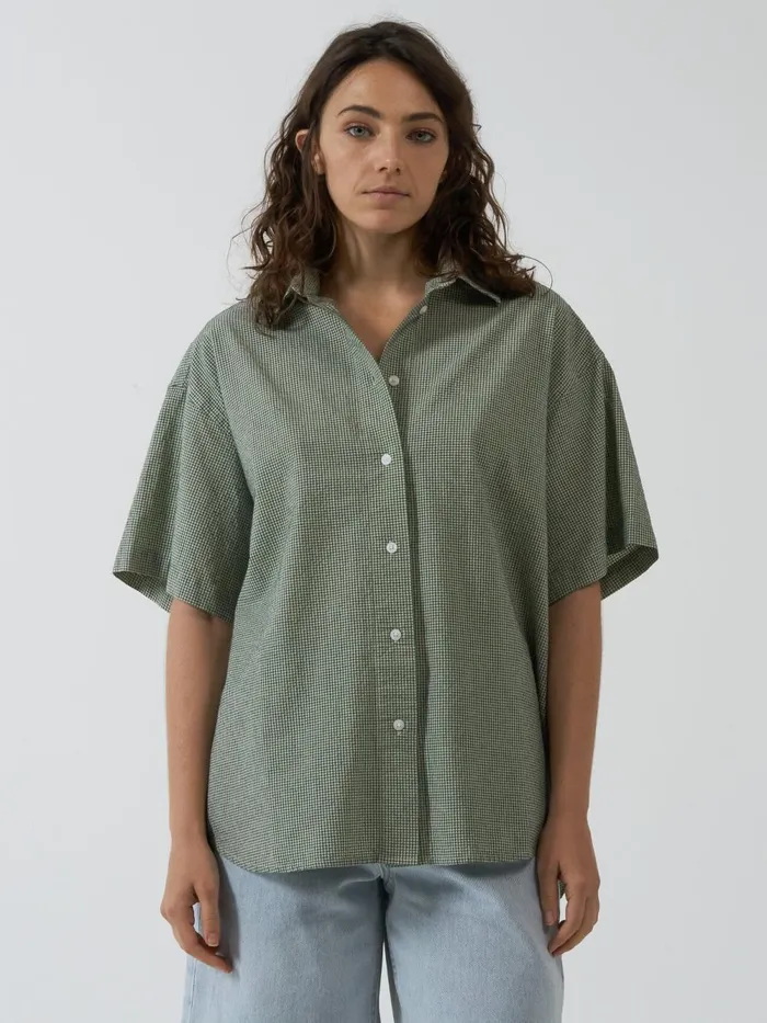 Womens Levitation Shirt Pistachio Thrills Tops and Tees