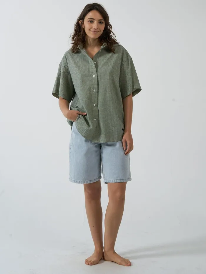 Womens Levitation Shirt Pistachio Thrills Tops and Tees