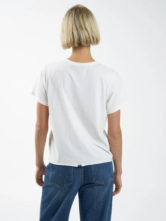 Womens Minimal Relaxed Tee Tofu Thrills Tops and Tees
