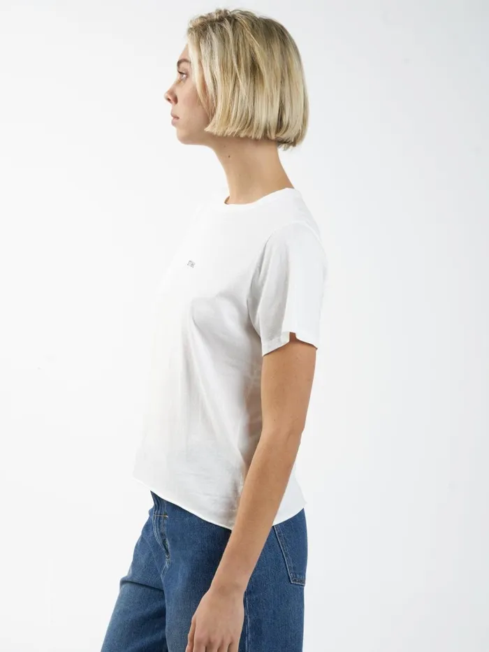 Womens Minimal Relaxed Tee Tofu Thrills Tops and Tees