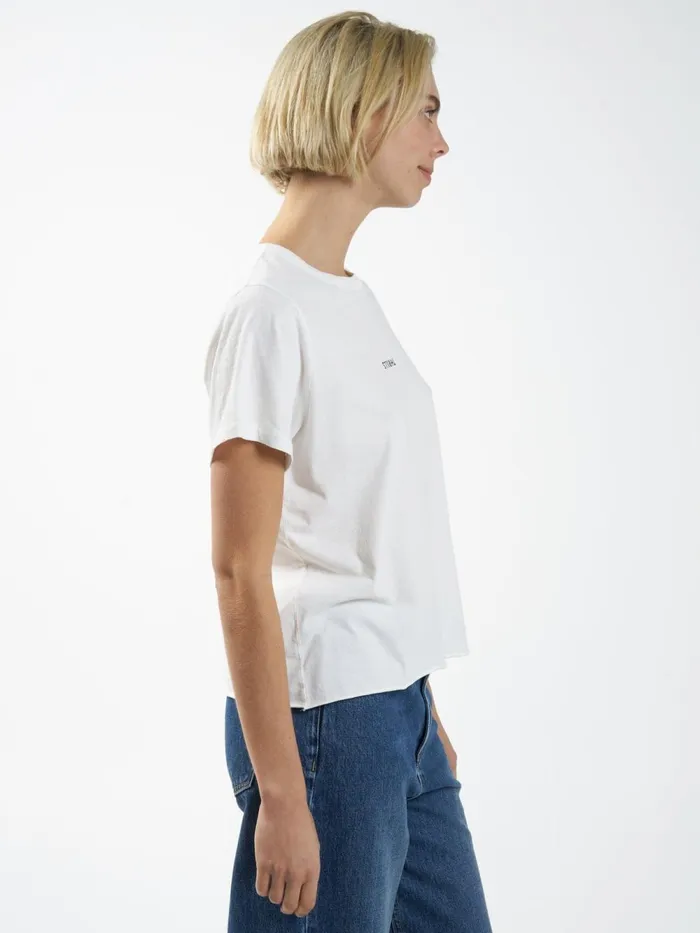 Womens Minimal Relaxed Tee Tofu Thrills Tops and Tees