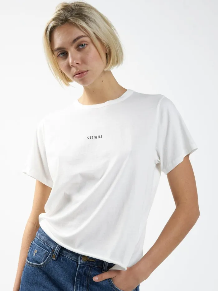 Womens Minimal Relaxed Tee Tofu Thrills Tops and Tees