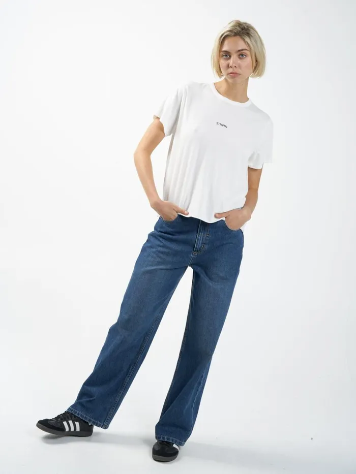 Womens Minimal Relaxed Tee Tofu Thrills Tops and Tees