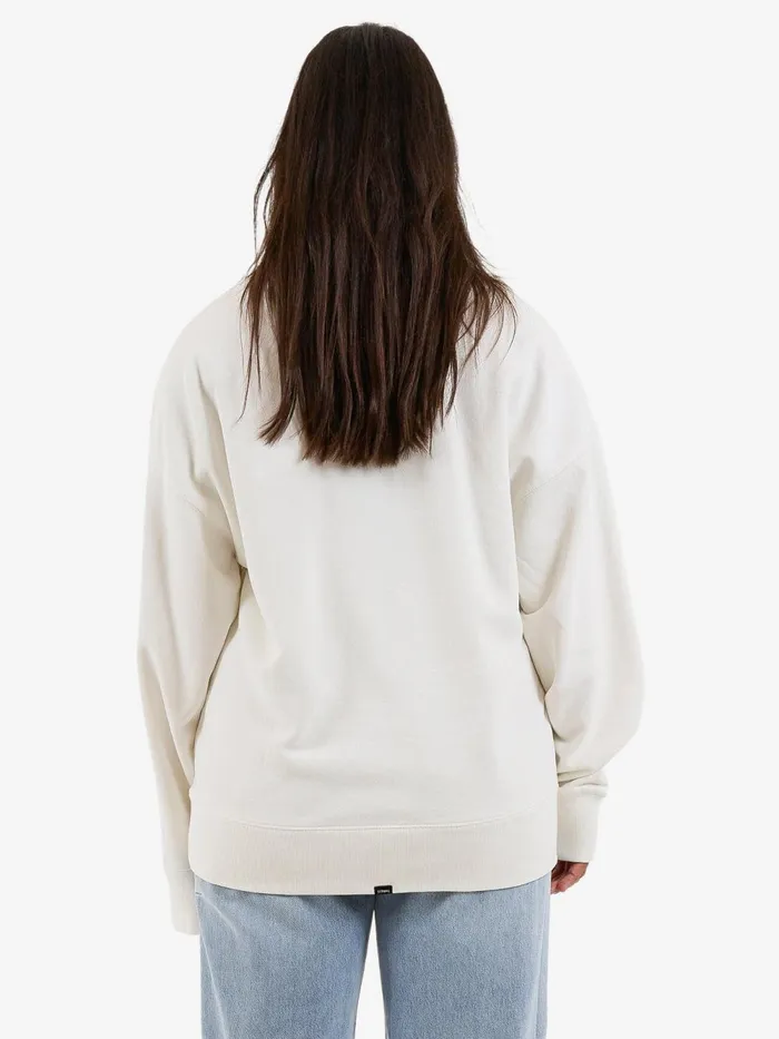 Womens Minimal Slouch Crew Tofu Thrills Sweaters and Fleece