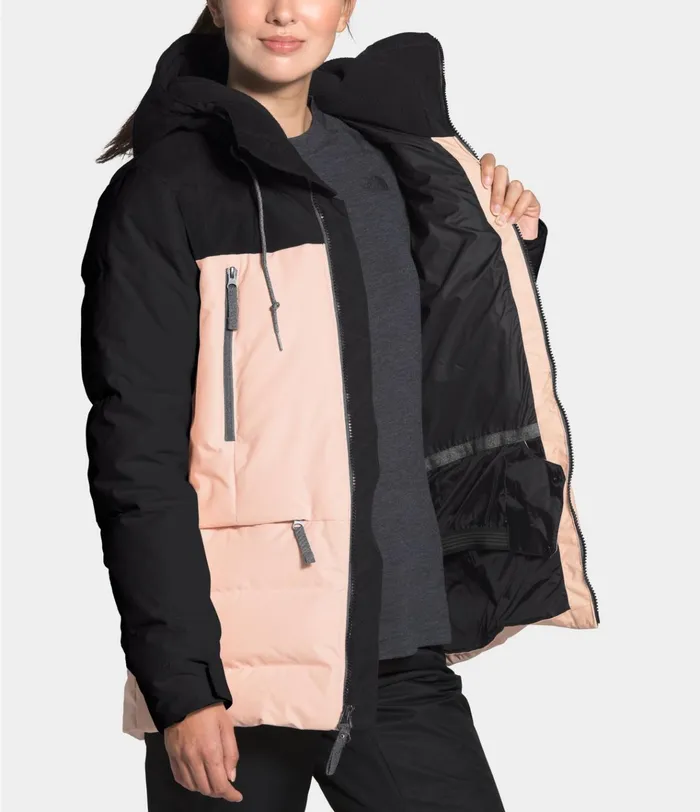 Womens Pallie Down Jacket Tnf Blackmorning Pink The North Face Snow