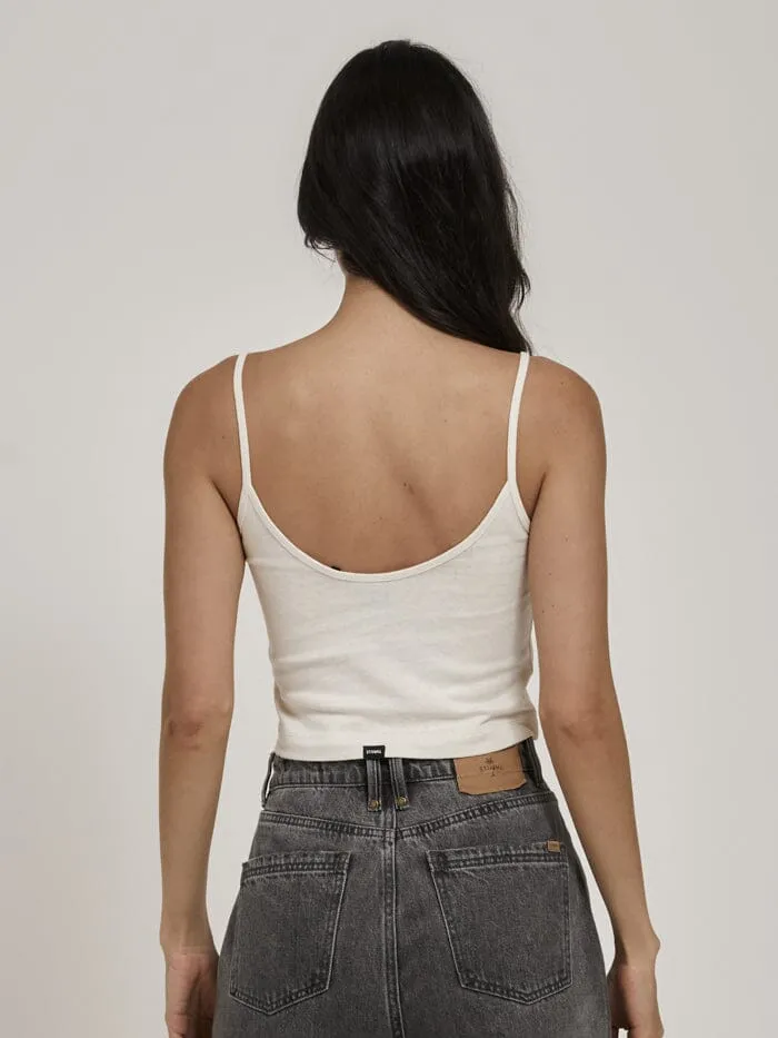 Womens Pinch Hemp Bound Crop Tank Tofu Thrills Tops and Tees