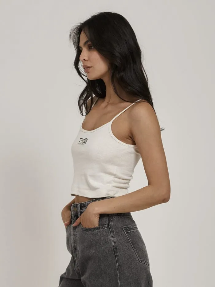 Womens Pinch Hemp Bound Crop Tank Tofu Thrills Tops and Tees