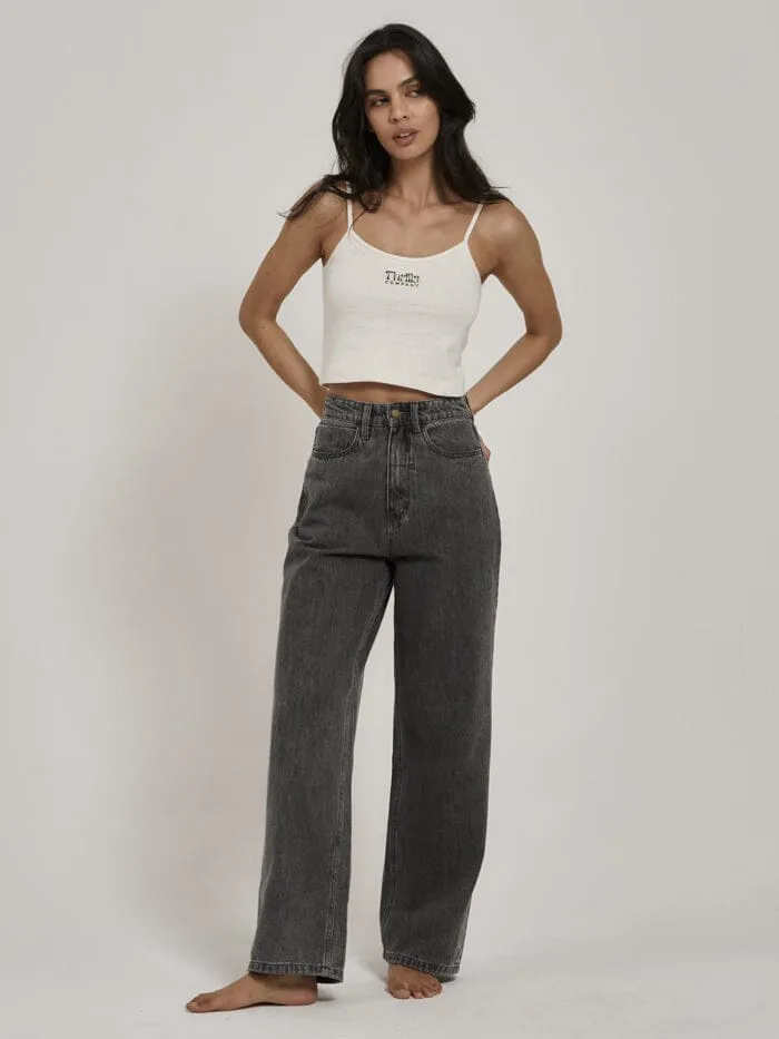Womens Pinch Hemp Bound Crop Tank Tofu Thrills Tops and Tees