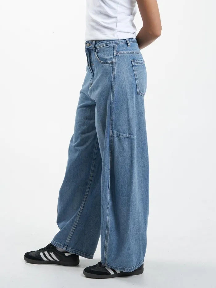 Womens Ronnie Jean Vintage Timeworn Blue Thrills Denim