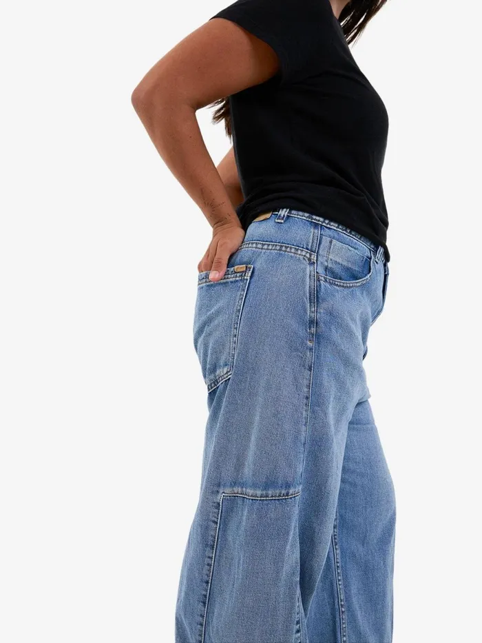 Womens Ronnie Jean Vintage Timeworn Blue Thrills Denim